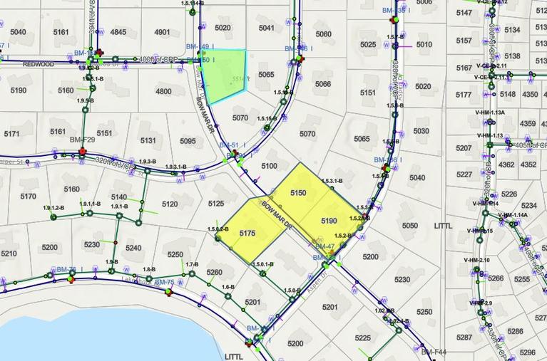 Map of affected residents. Addresses listed in article. 