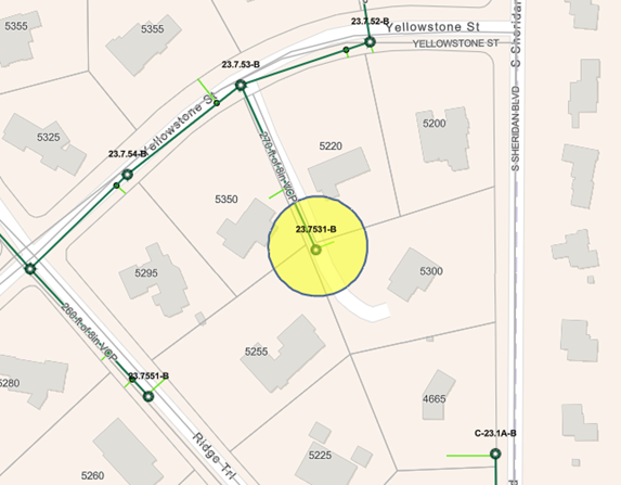 Map of affected area as listed in the article. 